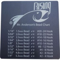 Fly Tying Bead Chart