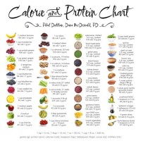 Food Calorie Protein And Carbohydrate Chart