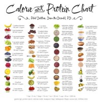 Food Calorie Protein And Carbohydrates Chart