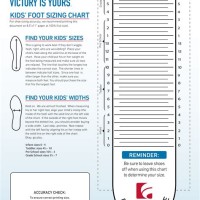 Foot Size Width Chart Uk