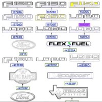 Ford Emblem Size Chart