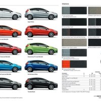 Ford Fiesta Colour Chart