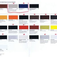 Ford Paint Color Chart 2017