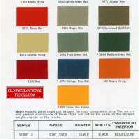 Ford Tractor Paint Color Chart