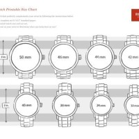 Fossil Watch Size Chart