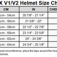 Fox Full Face Helmet Size Chart