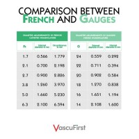 French Size Catheter Conversion Chart