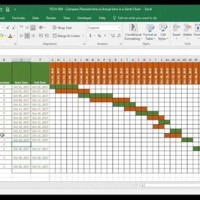 Gantt Chart Excel Plan Actual