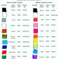 Gelly Roll Pen Color Chart
