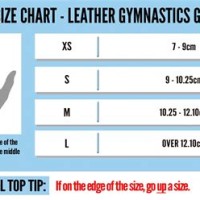 Gibson Gymnastics Grips Sizing Chart