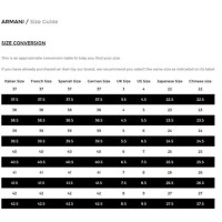 Giio Armani Shoes Size Chart