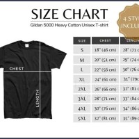 Gildan 5000 Size Chart Cm