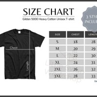 Gildan G500 Size Chart