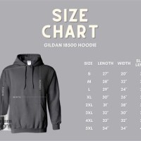 Gildan Heavy Blend Hoo Size Chart