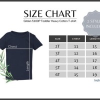 Gildan T Shirt Size Chart Toddler