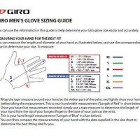 Giro Jag Gloves Size Chart