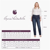 Gloria Vanderbilt Jeans Plus Size Chart