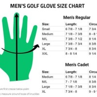 Golf Glove Hand Size Chart