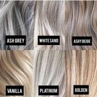 Grey Blonde Hair Color Chart