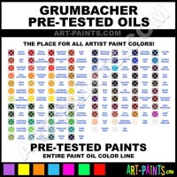 Grumbacher Oil Paint Color Chart