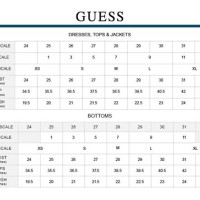 Guess Jeans Canada Size Chart