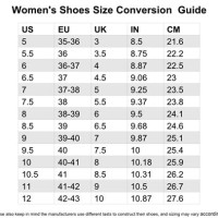 Guess Mens Shoes Size Chart