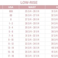 Guess Pants Size Chart