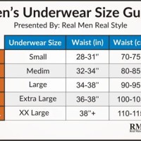 H 038 M Men 8217 S Underwear Size Chart