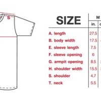 H 038 M Shirt Size Chart