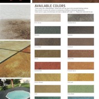 H C Concrete Paint Color Chart