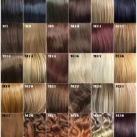 Hair Color Swatch Chart