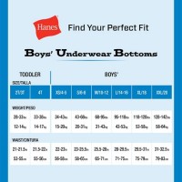 Hanes Children S Underwear Size Chart