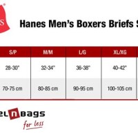 Hanes Men S Underwear Size Chart