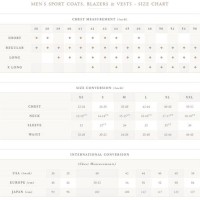 Hart Schaffner Marx Size Chart