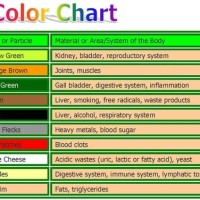 Healcity Ionic Foot Bath Color Chart