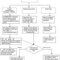 Health Insurance Claims Process Flow Chart