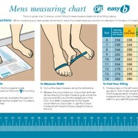 Healthy Feet Sizing Chart Width