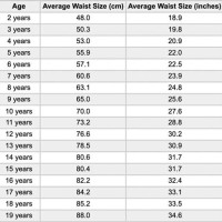 Healthy Waist Cirference Chart