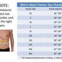 Healthy Waist Size Chart Mens