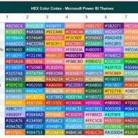 Hex Color Code Chart