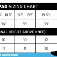 Hockey Goalie P Size Chart