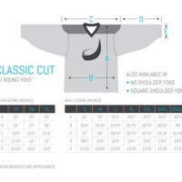 Hockey Jersey Size Chart