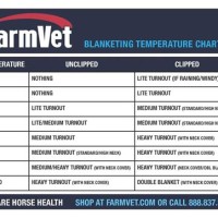 Horse Blanket Temperature Chart Fahrenheit