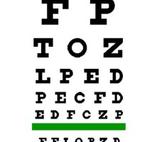 How Big Are Letters On Eye Chart