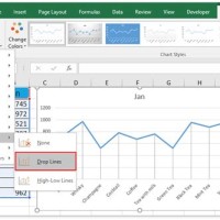 How To Add Drop Lines In Excel Chart