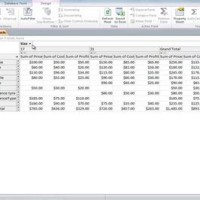 How To Create Pivot Chart In Ms Access 2010