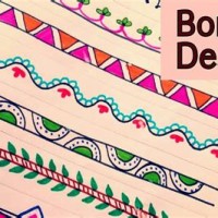 How To Decorate Chart Paper Border Design