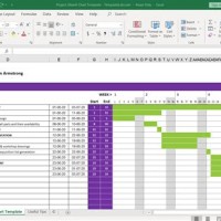 How To Fill In A Gantt Chart Excel