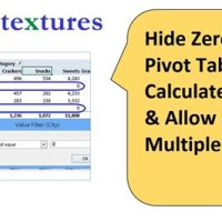 How To Hide Zero Values In Pivot Chart