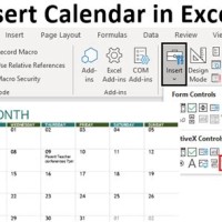 How To Insert Calendar Chart In Excel